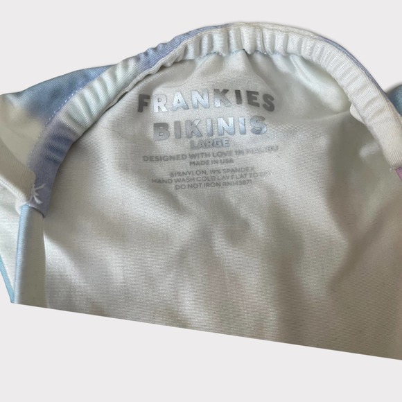 Frankies Bikinis ALO X Tia Bottom Pastel Checkers L NWT - Picture 11 of 12